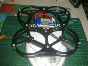 microquad 130 mm rc araç microquads miniquad çerçeve quadcopter 3d print model - Mito3D