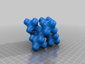 çapraz fraktal matematik sanat topmod 3d print model - Mito3D