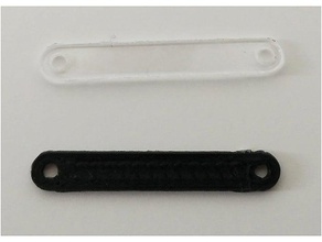 team losi micro-t steering link plate replacement part rc vehicles car 3d print model - Mito3D
