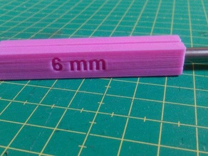 6mm barre de protection pièces 3d print model - Mito3D
