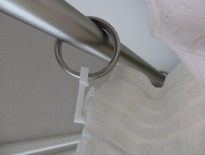 curtain hook replacement parts crochet deco rideau 3d print model - Mito3D
