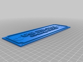 lpes staminali sat targhetta 1 office personalizzato 3d print model - Mito3D