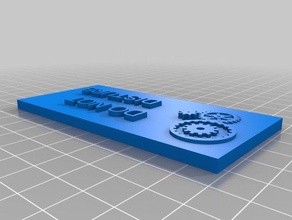 rahatsız etmeyin işaretler logoları 3d print model - Mito3D