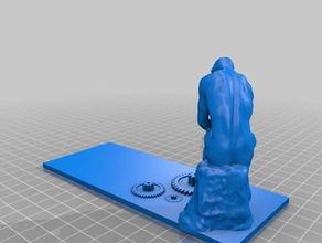 düşünür heykeller 3d print model - Mito3D