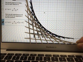 caindo da escada através desmos matemática equação gráfico 3d print model - Mito3D