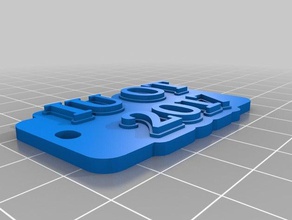 2017 ıu ot Anahtarlık özelleştirilmiş 3d print model - Mito3D