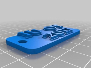 iu ot 2017 2 llaveros personalizado 3d print model - Mito3D