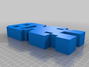 vvvvvv cara de vídeo jogos gadget gadgets indiegames indie chave chaveiro chaveiros chaves cadeia pixel jogo 3d print model - Mito3D