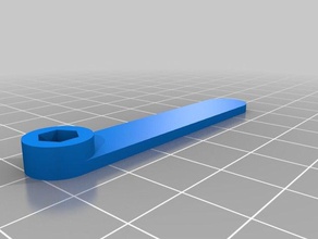il mio personalizzato m3 55mm chiave a tubo mano strumenti 3d print model - Mito3D