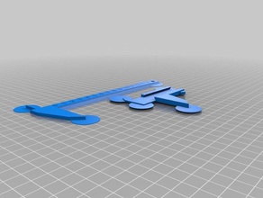 pie rey angosto 3d printing customized 3d print model - Mito3D