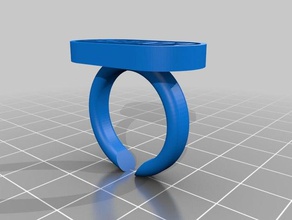 louise customized text ring rings 3d print model - Mito3D