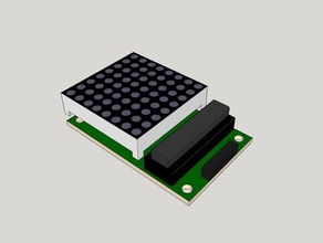 max7219c led-platine - Elektronik arduino led-matrix 3d print model - Mito3D