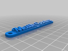 math center keychains customized 3d print model - Mito3D