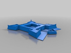castillo de san marcos art génial château 3d print model - Mito3D