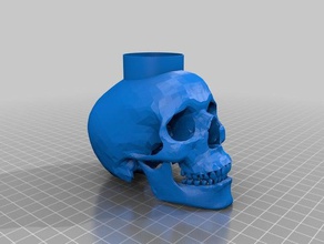 crânio alterar tigela esculturas 3d print model - Mito3D
