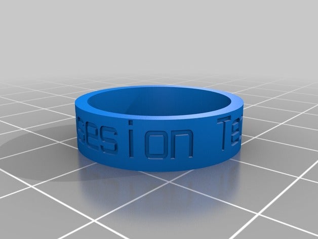 anillo obsesion tecnológica anéis personalizado 3D print model - Mito3D