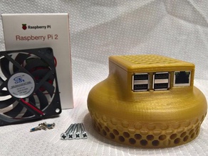 gr8 pi2 raspberry pi case computer 3d print model - Mito3D