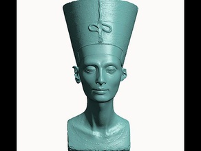 buste nefertitibust nefertiti-real 3d-scan sculptures god model statue 3d print model - Mito3D