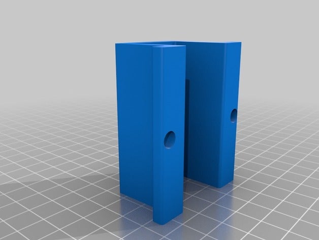 özelleştirilmiş parametrik benim şerit ışık parantez açtı parçaları 3D print model - Mito3D