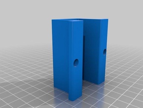 meu personalizados paramétrico conduziu a luz de tira do suporte partes 3d print model - Mito3D