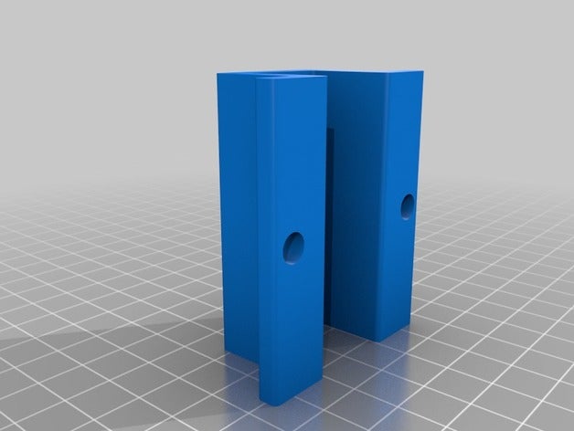 my customized parametric led strip light bracket parts 3D print model - Mito3D
