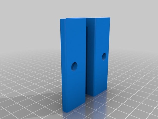 mon paramétrique personnalisé led de lumière bande support pièces 3D print model - Mito3D