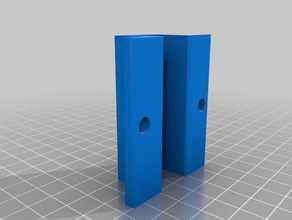my customized parametric led strip light bracket parts 3d print model - Mito3D