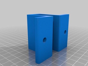 my customized parametric led strip light bracket parts 3d print model - Mito3D