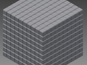 mathématiques cube de manipulation 1000 3d print model - Mito3D