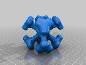 octaédrica de extrusão matemática a arte octaedro topmod 3d print model - Mito3D