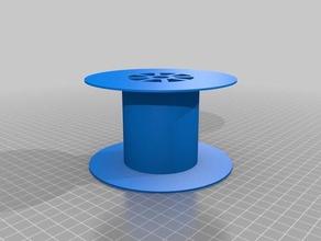 my customized parametric flanged wheel replacement parts 3d print model - Mito3D