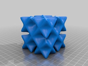 koch cube math art topmod 3d print model - Mito3D