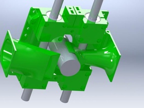 g3orgs modulaire de transport remplacement sparkcube 3d l'imprimante extrudeuses double extrudeuse hotend 3d print model - Mito3D