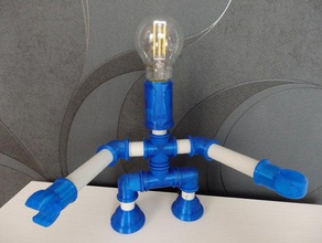 homem de cabeceira lâmpada lampe chevet outros ampola elétrico electrique luz 3d print model - Mito3D