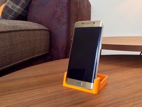 samsung s6'yı kenar masa standı galaxy mobil telefon android colorfabb cep telefonu simplify3d taz 3d print model - Mito3D