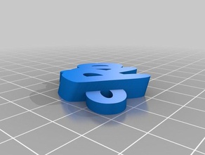 my customized iamburnys v2text rob keyring keyfob keychains 3d print model - Mito3D