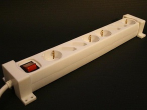 ikea koppla power strip mounting brackets organization brace 3d print model - Mito3D