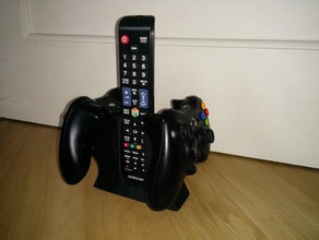 xbox tv controller holder video games 3d print model - Mito3D