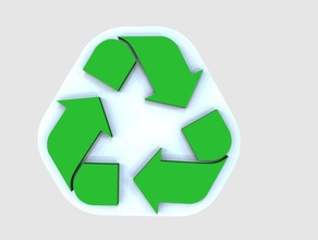 recycling logo other recycle school project 3d print model - Mito3D