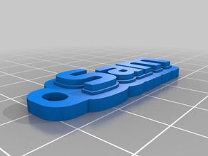 keychain keychains customized 3d print model - Mito3D