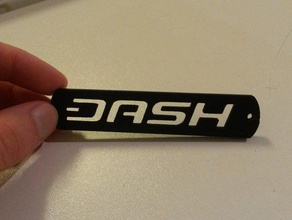 dash cryptocurrency keyring keychains coin keyrings support 3d print model - Mito3D