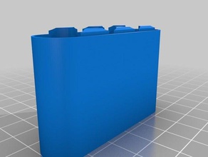 mon personnalisés boîtier de batterie aa 1x4 bas couche 03 les conteneurs 3d print model - Mito3D