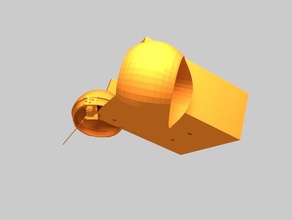 simple sword carton ring boolean receptacles spam spear totals union 3d print model - Mito3D