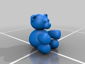 um ursinho de pelúcia brinquedos jogos 3d print model - Mito3D
