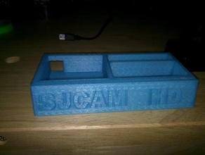 sjcam sj4000 suporte do carregador câmara 3d print model - Mito3D