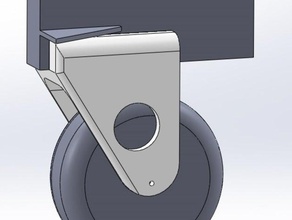 funcub tail wheel holder rc vehicles multiplex 3d print model - Mito3D
