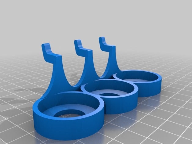 pegboard holder doterra oils organization essential oil mounting bracket 3D print model - Mito3D