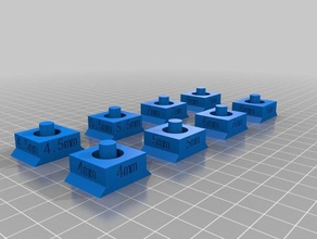 45mm 9mm socket holder tool holders boxes customized 3d print model - Mito3D