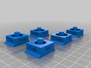 10mm 13mm socket holder tool holders boxes customized 3d print model - Mito3D