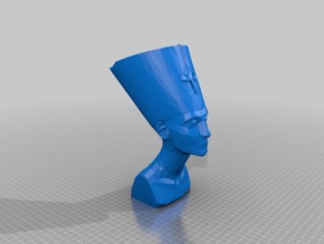 lowpoly nefertiti bust sculptures lowpolygon low poly 3d print model - Mito3D
